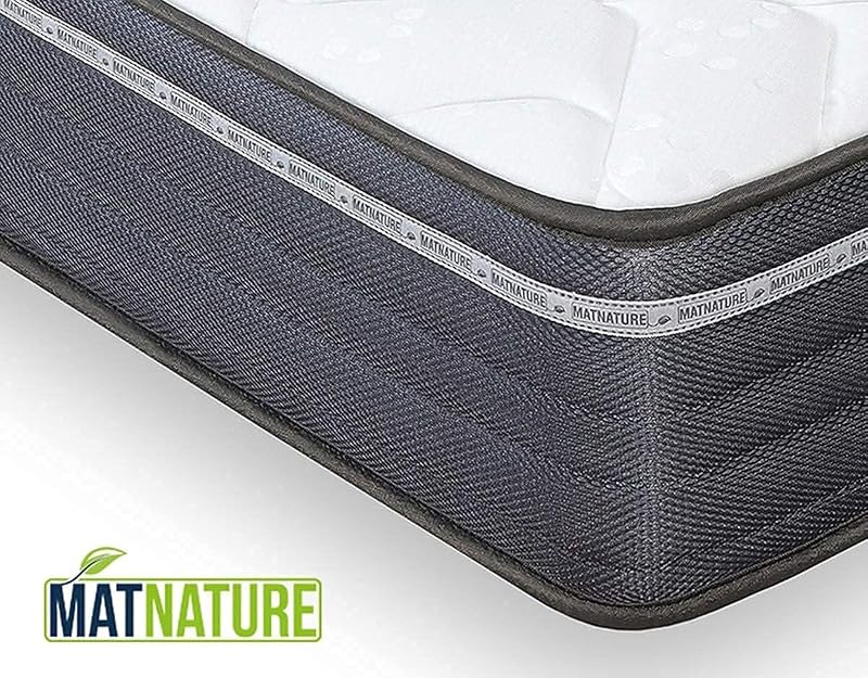 | MatFoam | Colchón Viscosoft Reversible | Firme e Indeformable | Altura 21 cm | Muy Transpirable Antibacterial | Óptima Termoregulación | Tejido Antideslizante (105 x 200 cm)