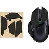 kwmobile Mouse Grip Tape for Razer Basilisk X Hyper Speed Grip Tape - Non-Slip Faux Leather - Black