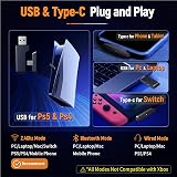 Ozeino Wireless Gaming Headset 2.4G USB Type-C 40H PS5 PS4 PC Mobile view 6