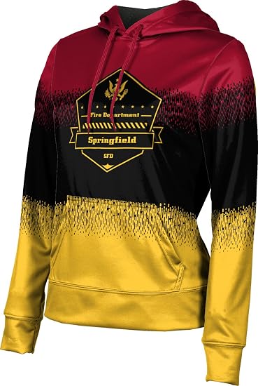 ProSphere Girls Springfield Fire Department Camo Pullover Hoodie chic ProSphere Girls Springfield Fire Department Camo Pullover Hoodie chic
