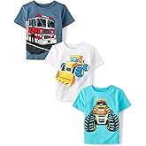 The Children's Place Baby Boys' Graphic T-Shirts (3-Pack)