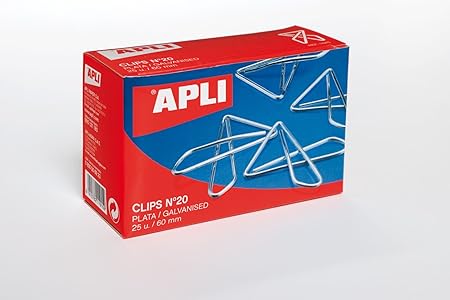 CAJA 25 CLIPS MARIPOSA APLI 60MM GALVANIZADOS Nº10: Amazon.es: Hogar