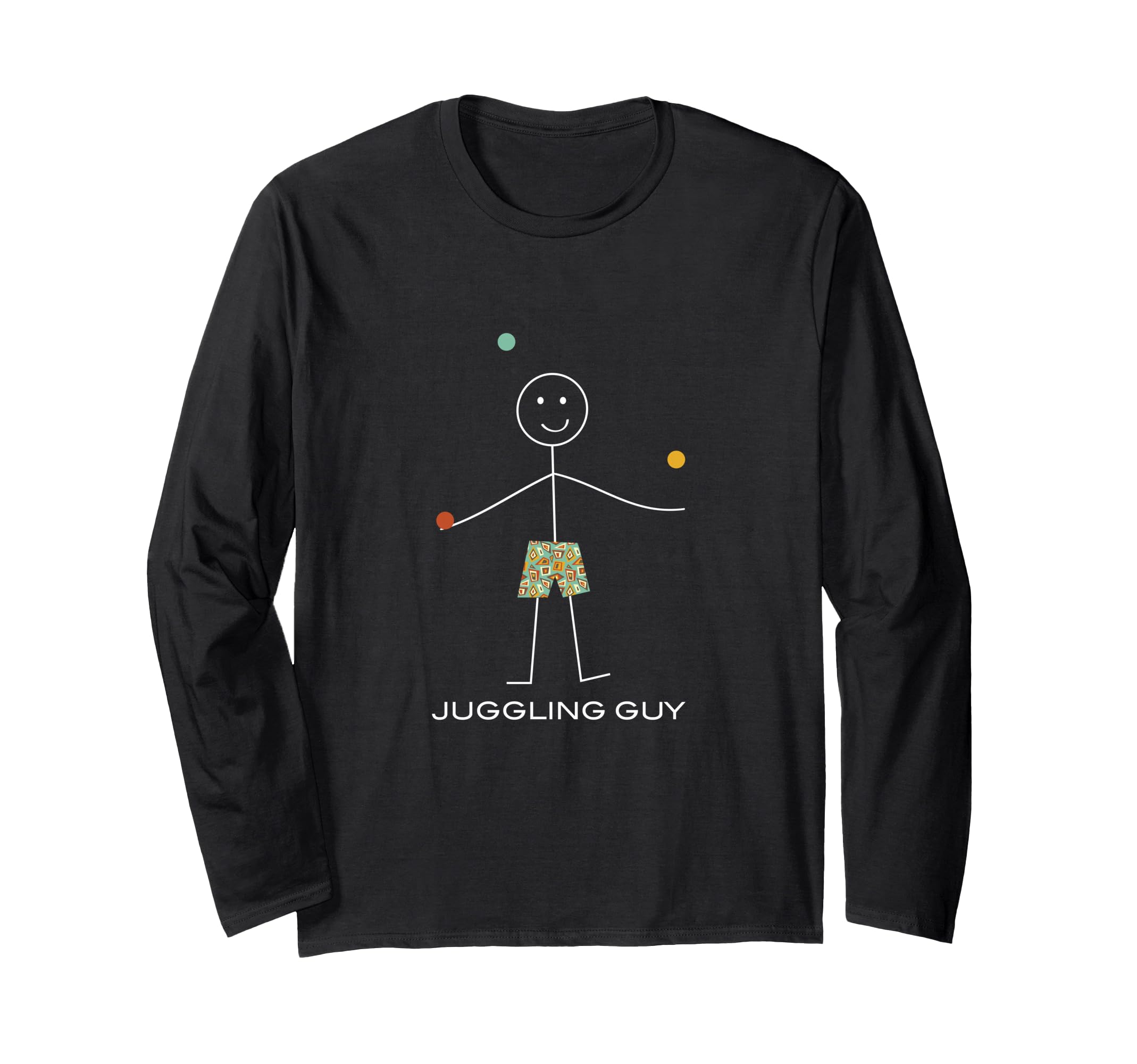 Funny Men Juggling Guy Boy Juggler Long Sleeve T-Shirt