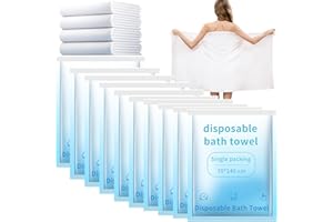 ERHAOG Disposable Bath Towels, 10 Pcs Large Travel Towel 55 * 28 in, Compressed Portable Washcloths for Beach Shower Hiking Swim Hotel Camping - Travel Essentials
