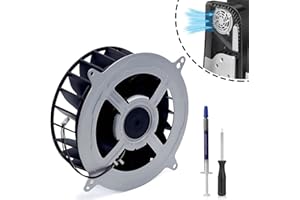 MEGAttA MPS5 Replacement of Internal Cooling Fan for Sony PS5 Cooling Fan PlayStation 5 PS5 Series 23 Blades 12V 2.15A Silence Cooler PS5 CPU Cooling Fan (with T8 Screwdriver Accessories)