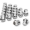 Dynofit 14x1.5 Factory Lug Nuts for Mustang Edge, 20pcs One-piece Style Chrome Wheel Nut Compatible With Ford Explorer Fusion Maverick, Alloy Steel Lugnut fit Aviator MKX Replace OE#ACPZ-1012-M/1012-D