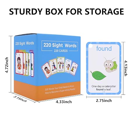 Mua Conzy Dolch Sight Words Flash Cards for Toddlers Kindergarten 1st ...