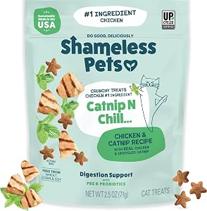 Shameless Pets Crunchy Cat Treats - Catnip N Chill, 2.5 oz