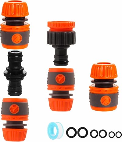 ZSYIULIA Garden Hose Connectors Set 3/4 and 1/2 Tap Adapter Double Male