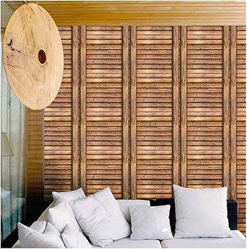 Wood Plank Wallpaper Peel And Stick 3d Rustic Contact Paper For
