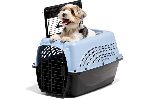 Petmate Two-Door Small Dog Kennel & Cat Kennel (Top Loading or Front Loading Pet Carrier, Great for Small Animals, Made with