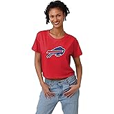 FOCO NFL Womens NFL Team Color Big Logo Ladies Fashion Crop Top Shirt