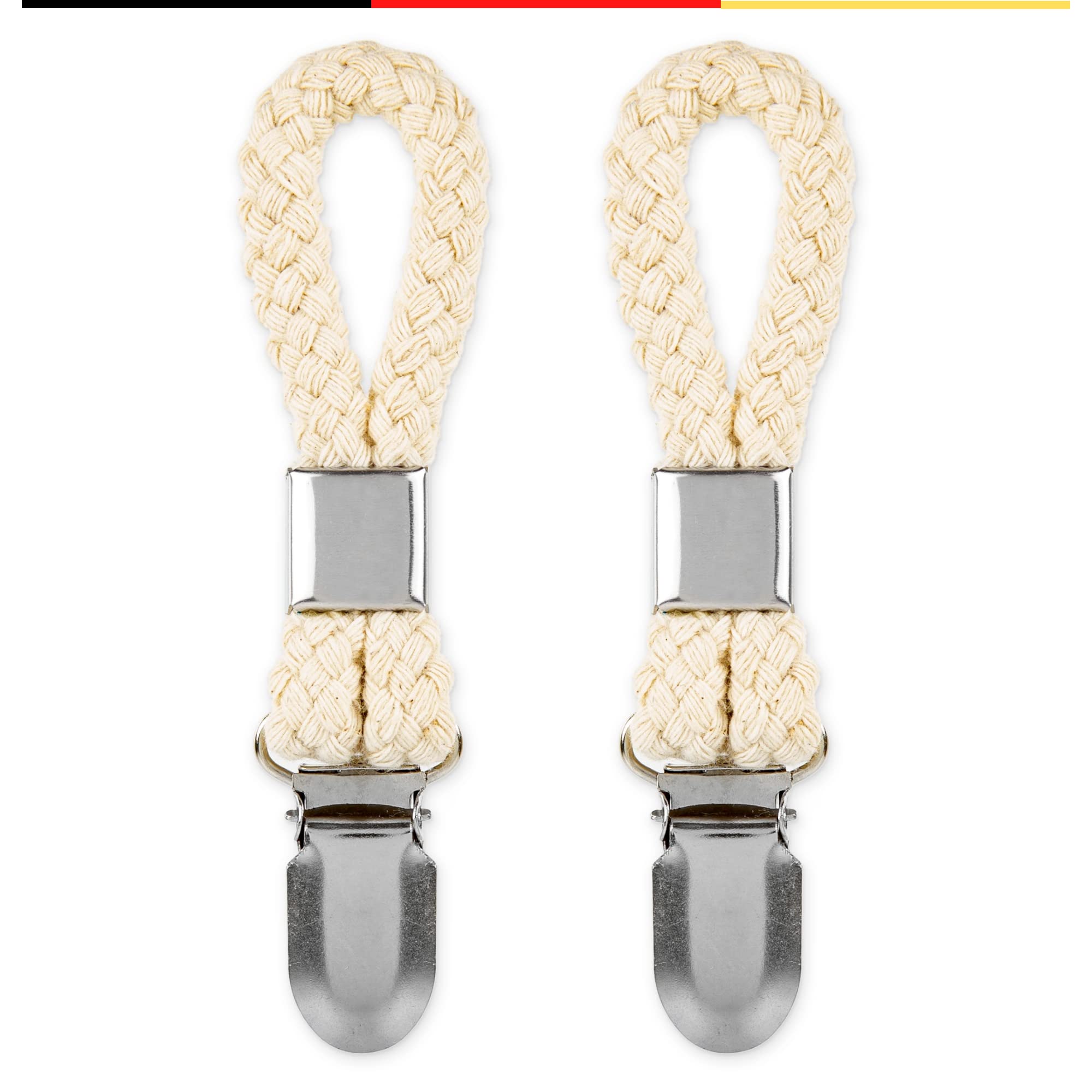 2 Hanging Hand Towels Large Loop, Photo Lead, Photo Line, Hooks, Set, Clips, Kitchen Towel, Towel Clips Holder, Clips, Clips Without Sewing, for Hanging, Towel Clips for Cloth up to 1 kg — image 1