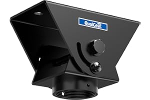 QualGear QG-PRO-PM-VCA-B Pro-AV Sloped Ceiling Adapter for 1.5" Npt Threaded Pipe Projector Accessory