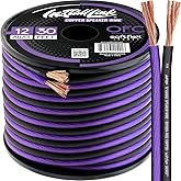 Install Link 12 AWG Gauge Speaker Wire Cable (OFC) Stereo, Car or Home Theater (30 Feet)