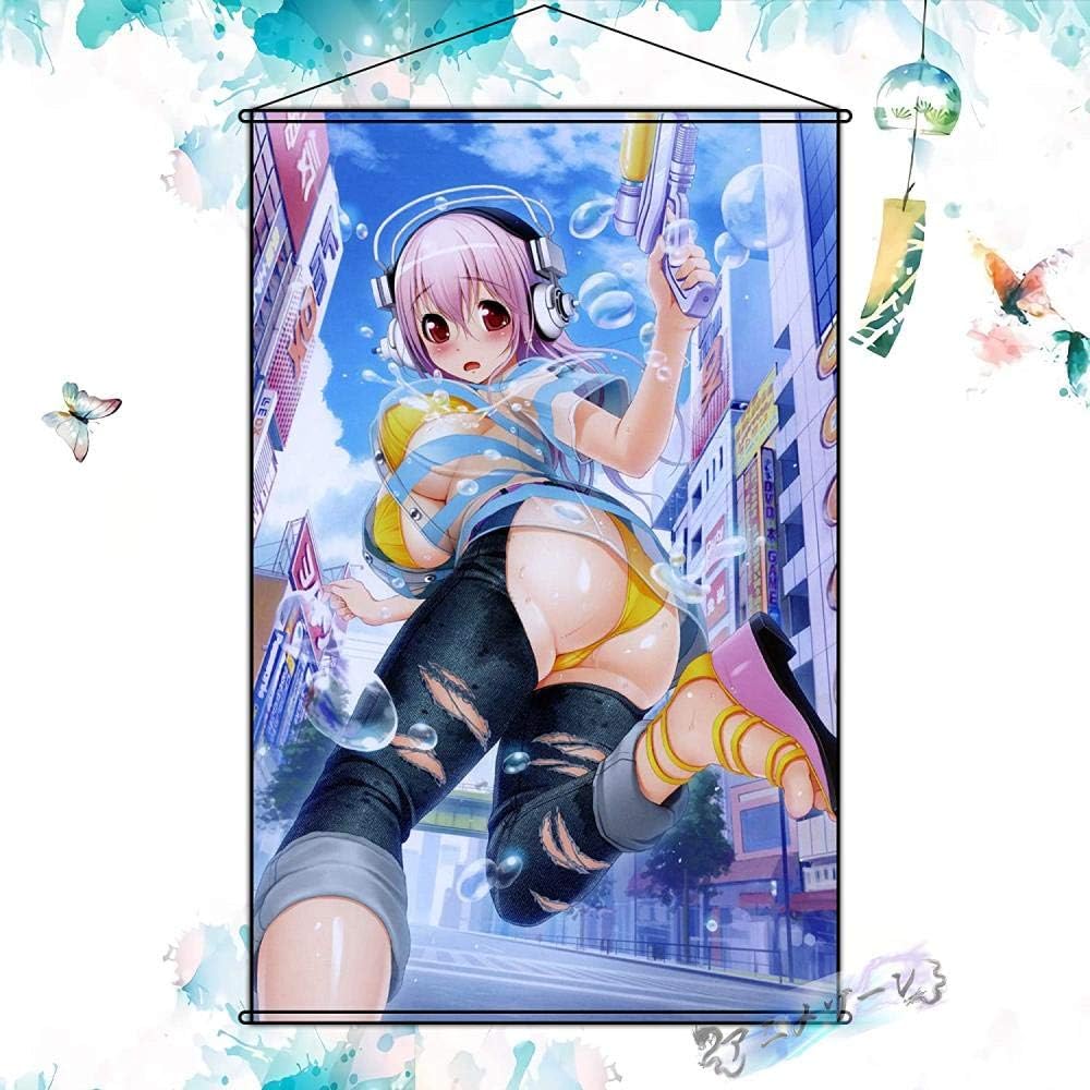 Amazon Co Jp 同人サイトタペストリー すーぱーそに子 Super Sonico そに子 ニコちゃんポスターぶら下げ絵アニメ漫画同人誌アダルトエロ巨乳18 60cm 90cm ホビー
