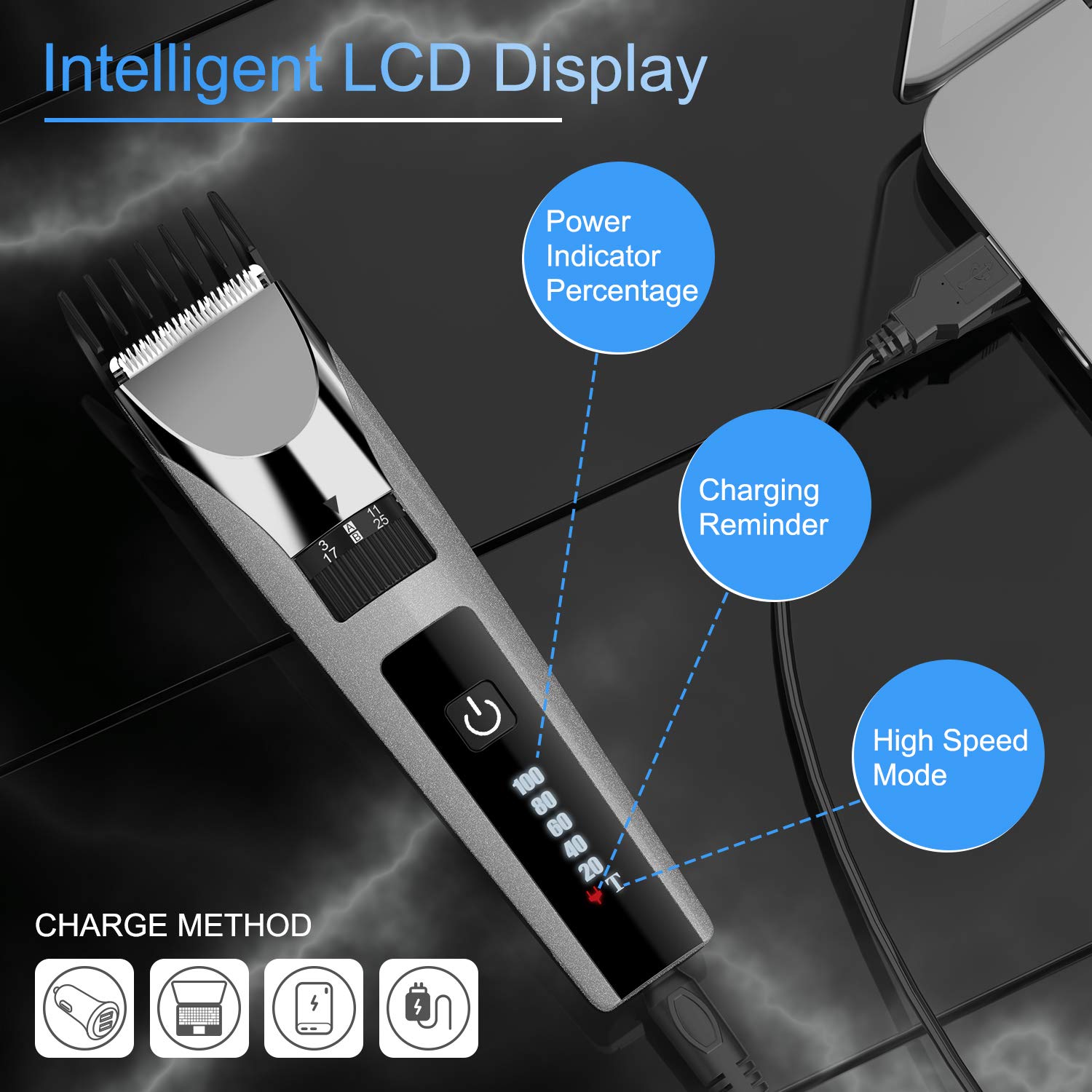 paubea electric cordless hair clippers