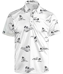 Anhlfyu Golf Polo Shirts for Men Moisture Wicking