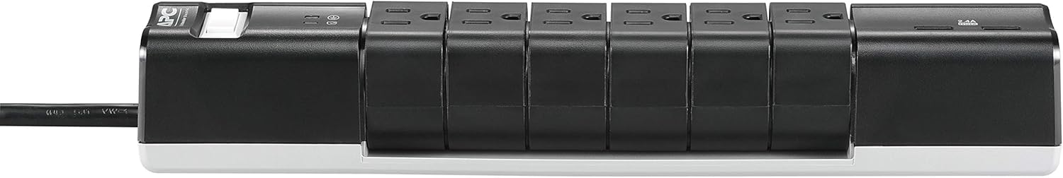 APC Surge Protector Power Strip, PE76, 1440 Joule, Flat Plug, 7 Outlet Strip: Electronics