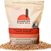 Sunrise Flour Mill Heritage Hard Red Wheat Berries (Turkey Red) (80 Ounce (Pack of 1)) Certified Organic | Non-GMO | Unproces