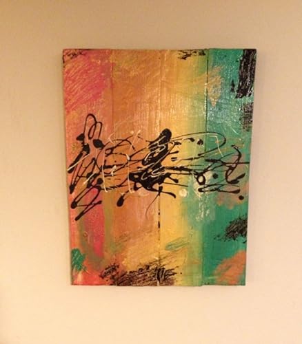 Amazon Com Abstract Pallet Wood Painting Pallet Wood Rustic