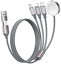 Renmou for Apple Watch Charger,4 in 2 Multi