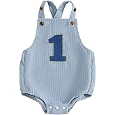 Thorn Tree Baby Girl Boy 1st Birthday Clothes One Year Old Bubble Bodysuit Backless Rib Romper Cake Smash Outfits