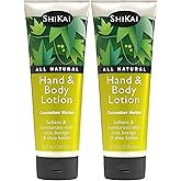 ShiKai - Cucumber Melon Hand & Body Lotion, Plant-Based, Perfect for Daily Use, Rich in Botanicals, Softens & Hydrates Skin, Mildly Formulated for Dry, Sensitive Skin, Creamy Texture, 8 Fl Oz (Pack of 2)