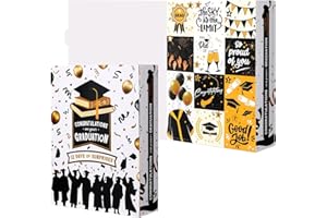 Graduation Gift Advent Calendar, 12-Day Surprise Box with Graduation-Themed Compartments, DIY Fillable Empty Gift Box for Gra