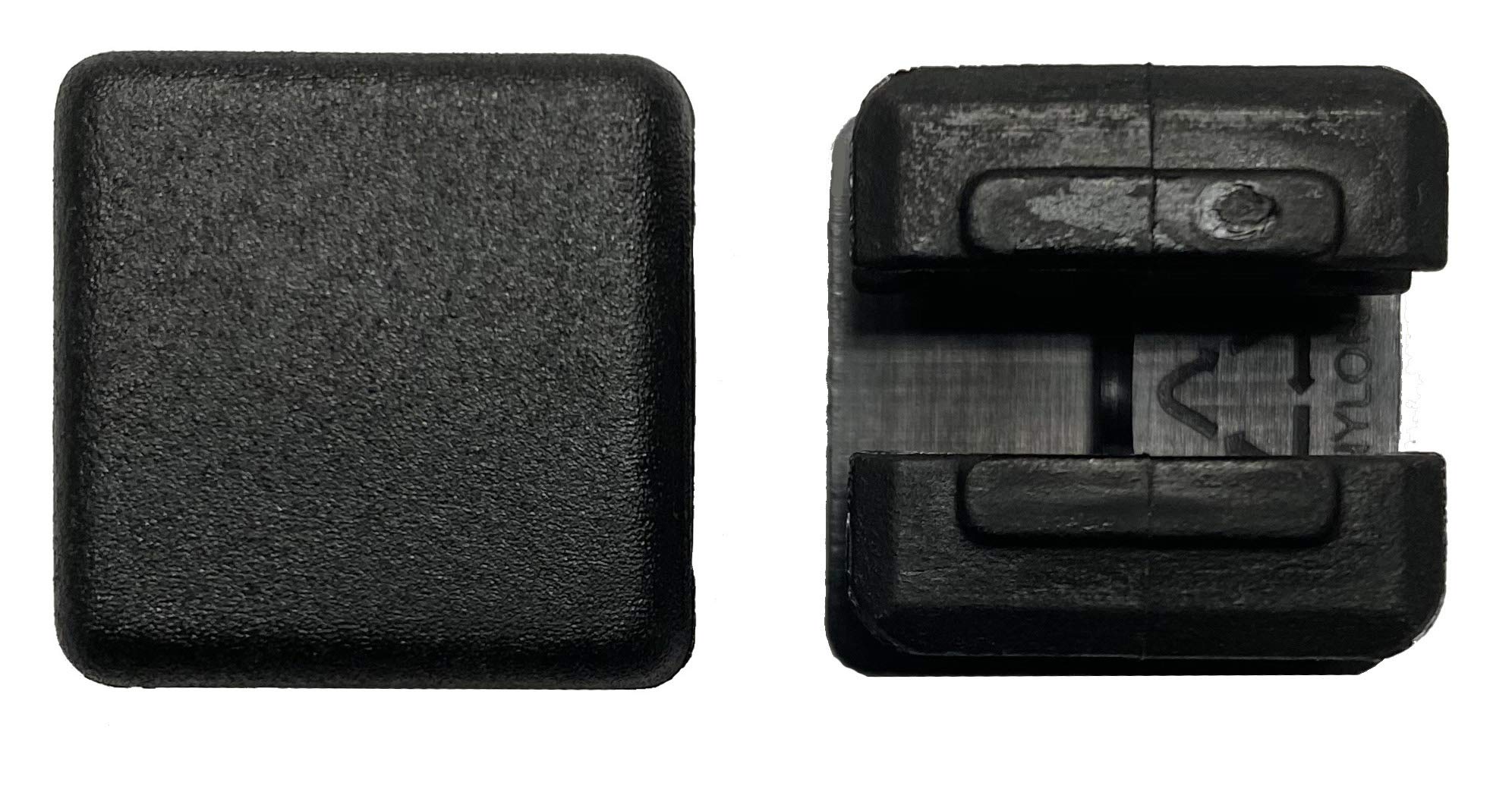 dexierp Protection Force 3/4" 19mm (Pack of 25) Square OD Tubing Plastic Insert Plug, Tubing Post End Cap, Chair Glide