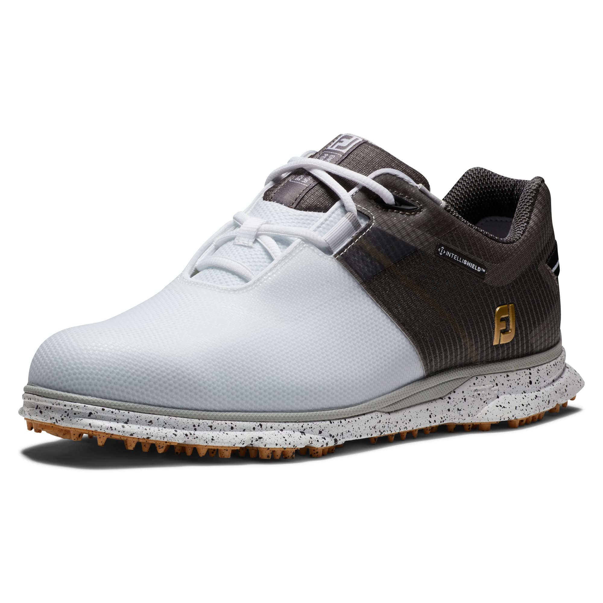 Photo 1 of FootJoy Men's Pro|SL Sport Golf Shoe, White/Black/Gold, 7.5 Wide