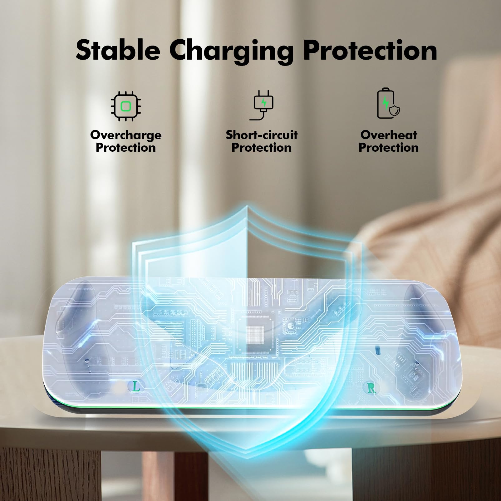 Charging Dock Compatible with Meta Oculus Quest 3/3S, VR Headset Controller Accessories, Charging Station with Closable LED Indicator, Magnetic Charging, Fast Charging, 2 Rechargeable 1850mA Batteries