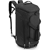 G4Free 45L/60L 3-Way Duffle Backpack Gym Bag with Wet Pocket & Shoes Compartment Sports Travel Weekender Overnight Duffel Bag