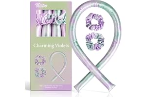 Cublive Heatless Curling Rod Headband, Heatless Curler No Heat Curls Ribbon, Hair Rollers Styling Tool for Sleep in Overnight - Satin Heatless Curling Set (CV)