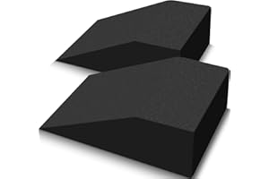 GREATSHOOT 2 Pack Squat Wedge, Supportive Foot Wrist Exercise Wedge for Squat, Yoga, Pushup, Balance, Stretch, Strength, Pilates, Plank, Physical Therapy - EVA Riser Block for Men & Women