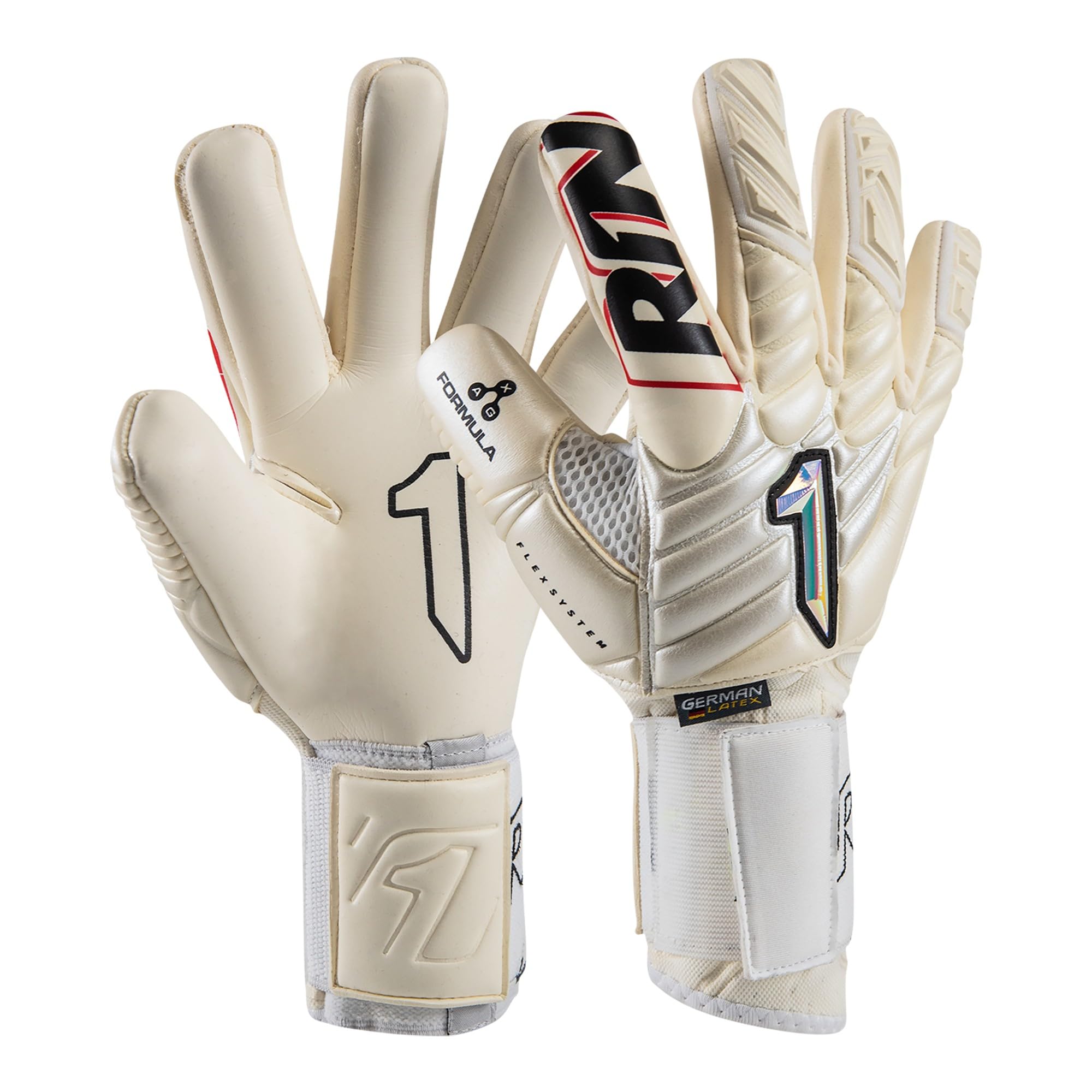 Rinat Goalkeeper Gloves Goalkeeper GK Pro, White, Adult, Unisex, Size 11