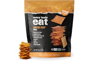 Every Body Eat Snack Thins, Allergen Friendly, Vegan, Gluten Free and Dairy Free (2 Count, Cheese-Less)