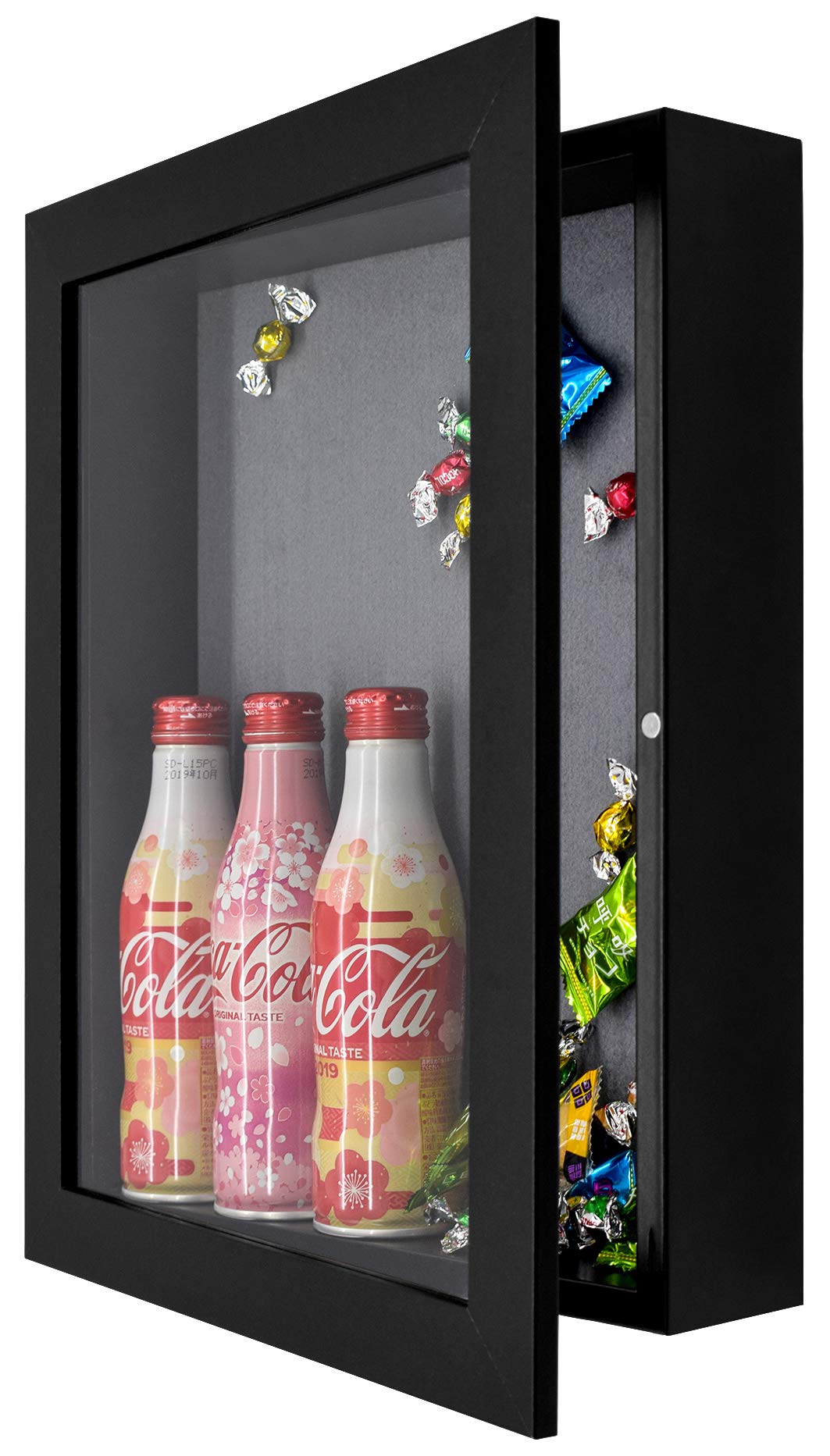 Golden State Art, 11x14 Shadow Box Frame Display Case, 2-inch Depth, Great for Collages, Collections, Mementos, 6 Pins Included (Black, 1 Pack)