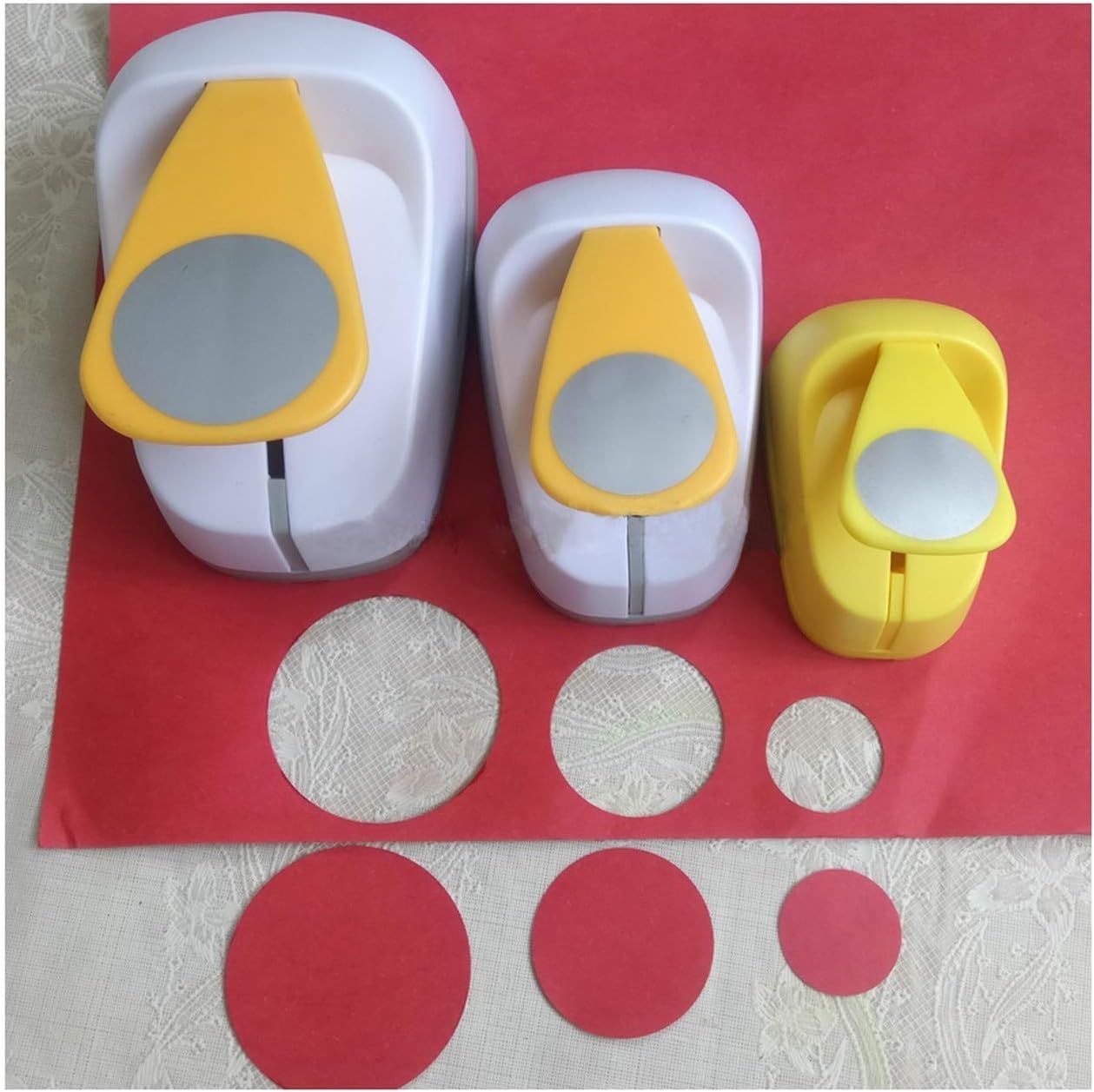 5Cm 3.8Cm 2.5Cm Round Shape Punch Set Children DIY Hole Punches School Circle Punch