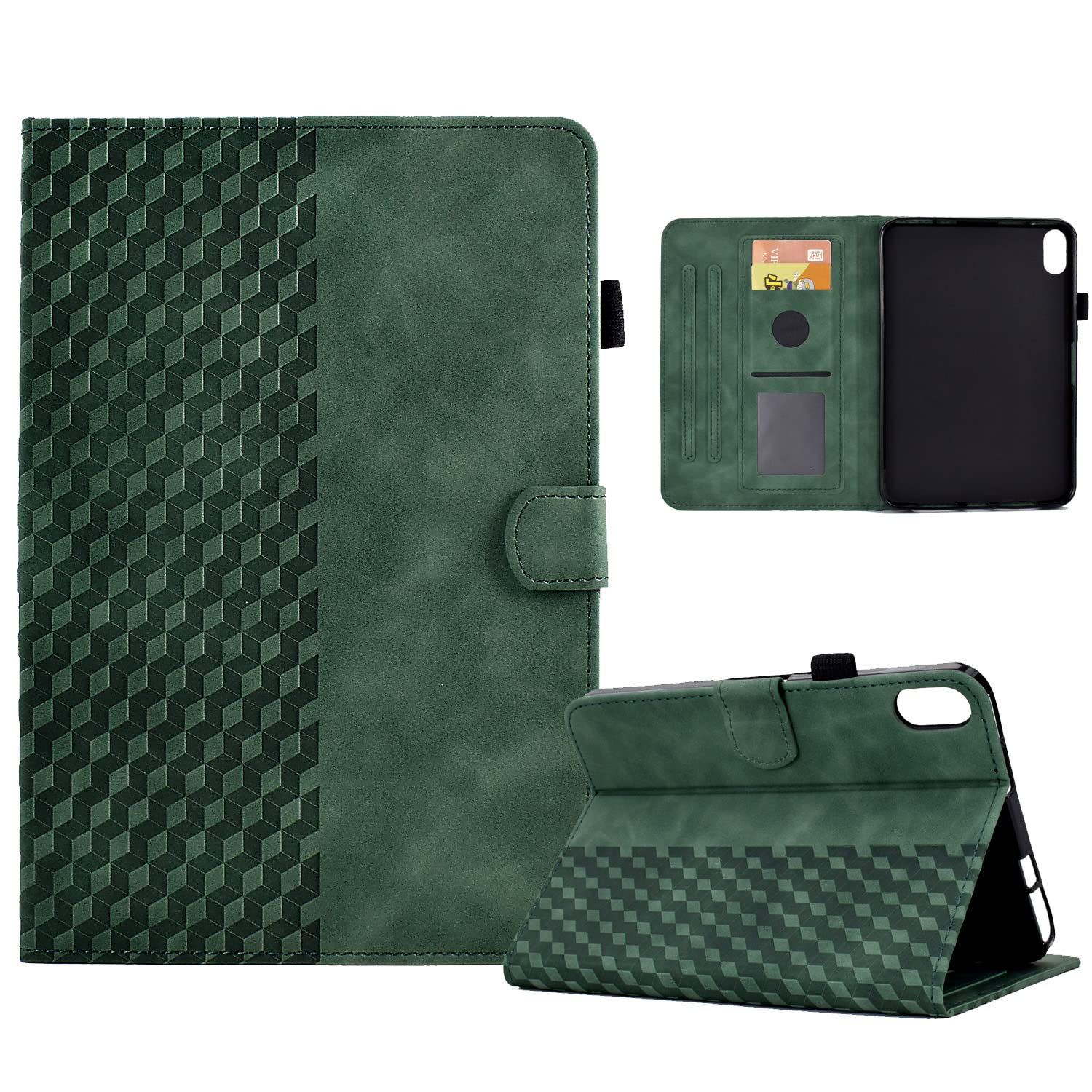 Vkooer Case for Lenovo Tab P11 2nd Gen 11,5 inch 2022 (TB350FU/TB350XU) Leather Folio Cover with Multi Angle Viewing Fit Lenovo Tab P11 Gen 2 Tablet, Dark green — image 1
