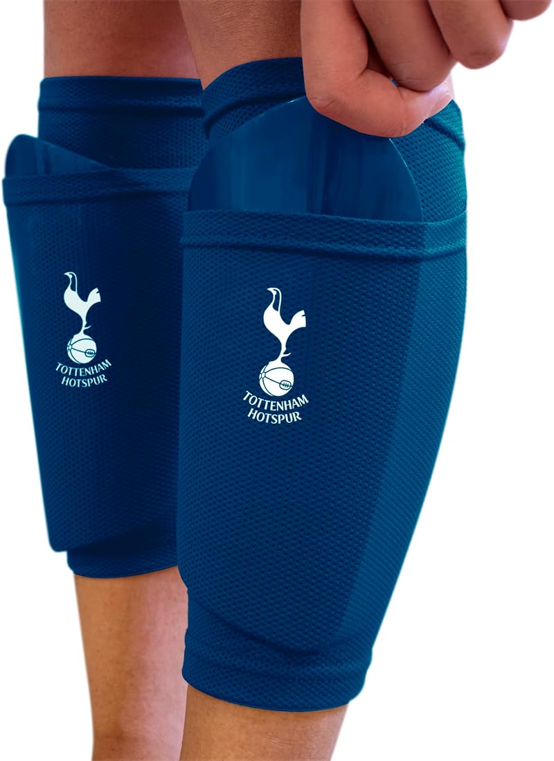 Hy-Pro Tottenham Shin Pads with Sock Sleeve Youth Official Licensed