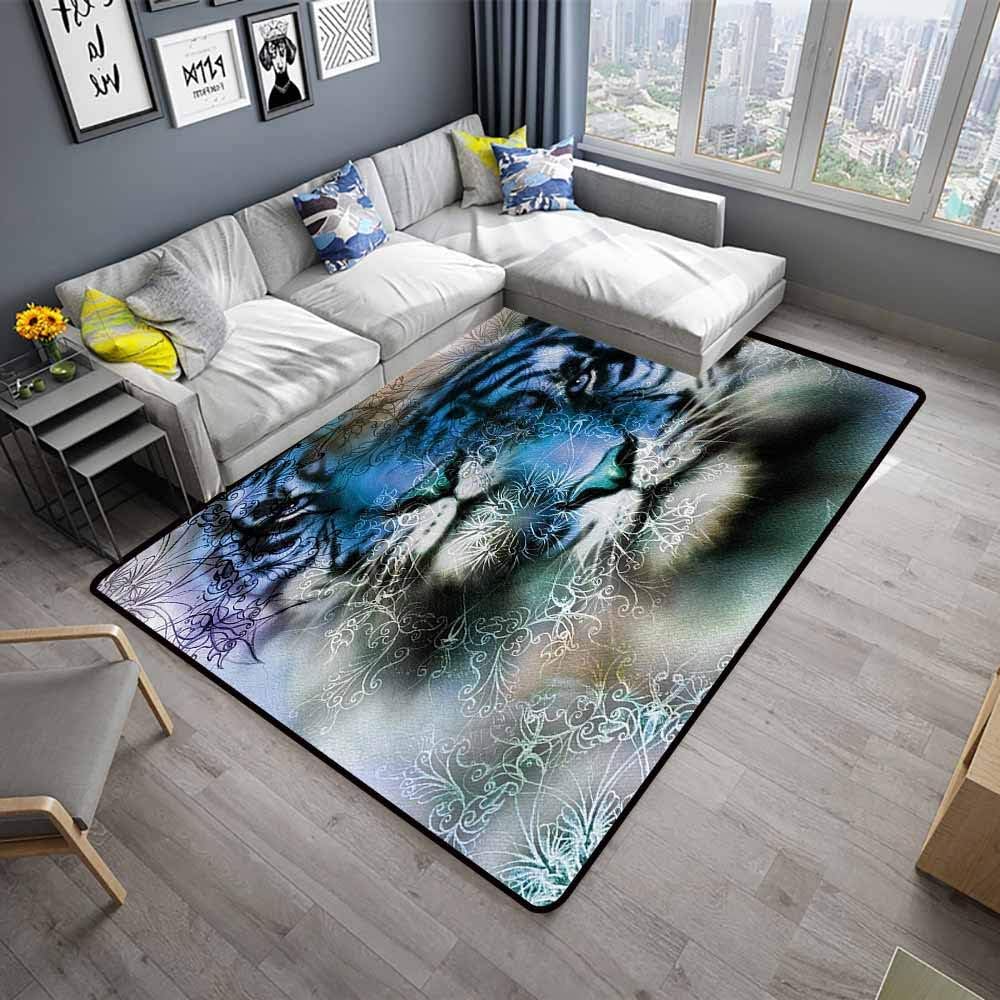 Amazon Com Animal Bathroom Carpet 60 X 72 Two Tiger Safari Cat