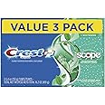 Crest + Scope Complete Whitening Toothpaste, Minty Fresh, 5.4 oz, Pack of 3