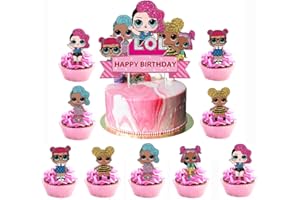 ANANJU 25pcs Children Cake Toppers Cupcake Toppers Cake Decorations,Children Birthday Party Supplies Decorations (2)
