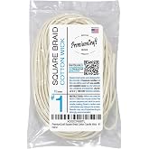PremiumCraft Square Braid Cotton Candle Wick - #1