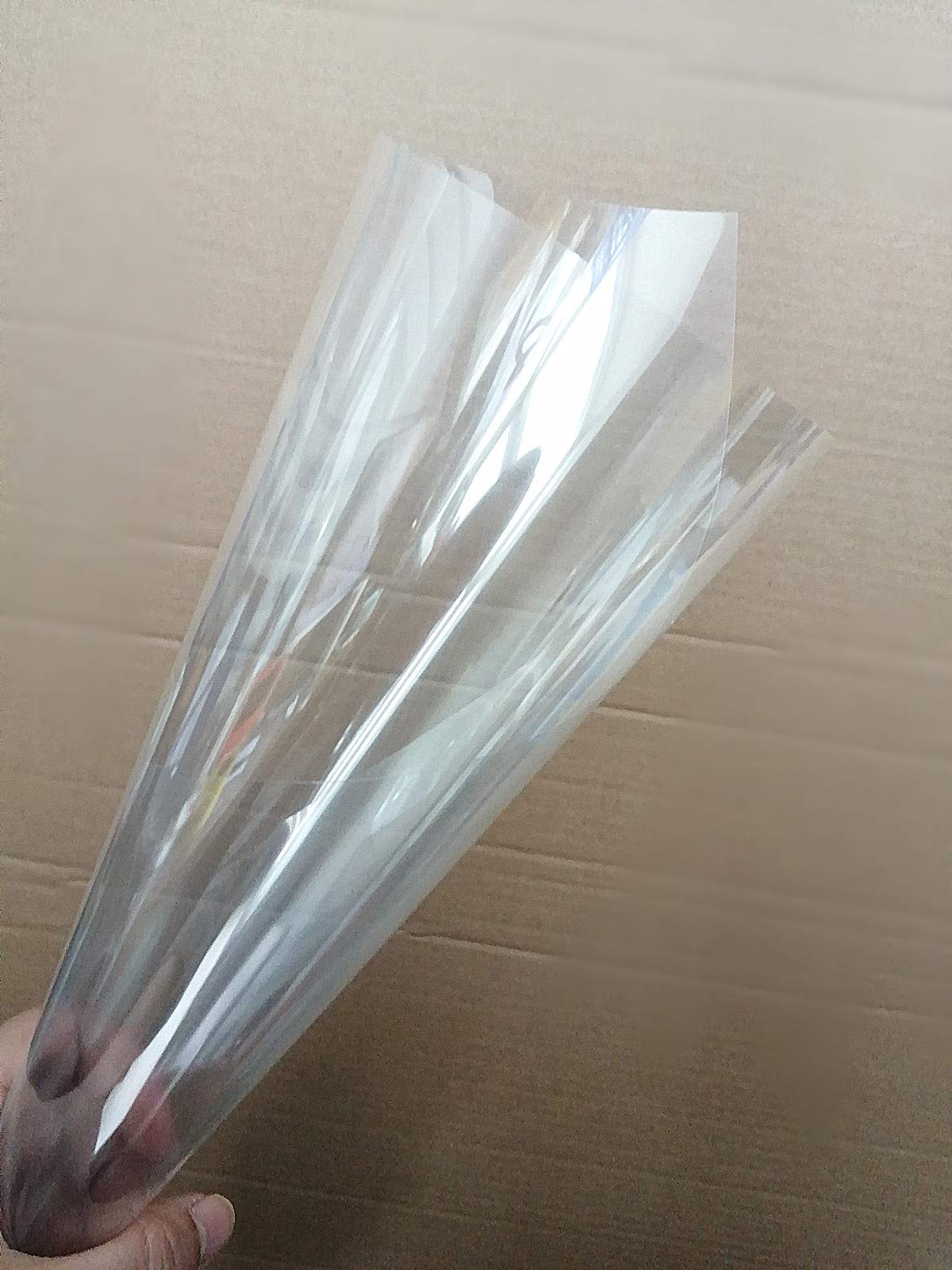 BANLTRE 12 Pieces 6 mil Blank Template Material Stencils Mylar for Cutting Paper Clear Transparency Sheet 12 × 12 inch (12-6 mil)