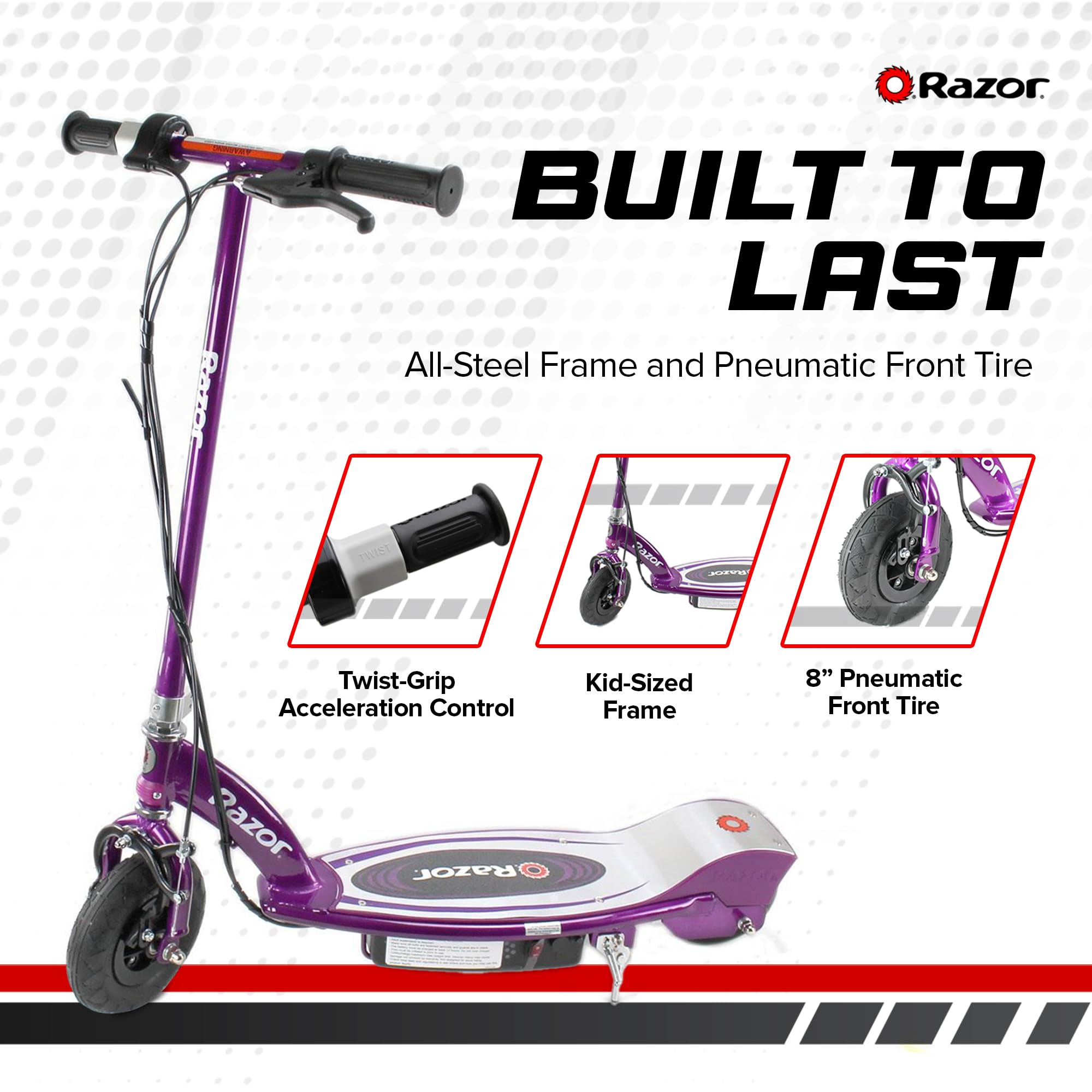 Razor Power Core E100 Electric Scooter w/Hand Operated Front Brake