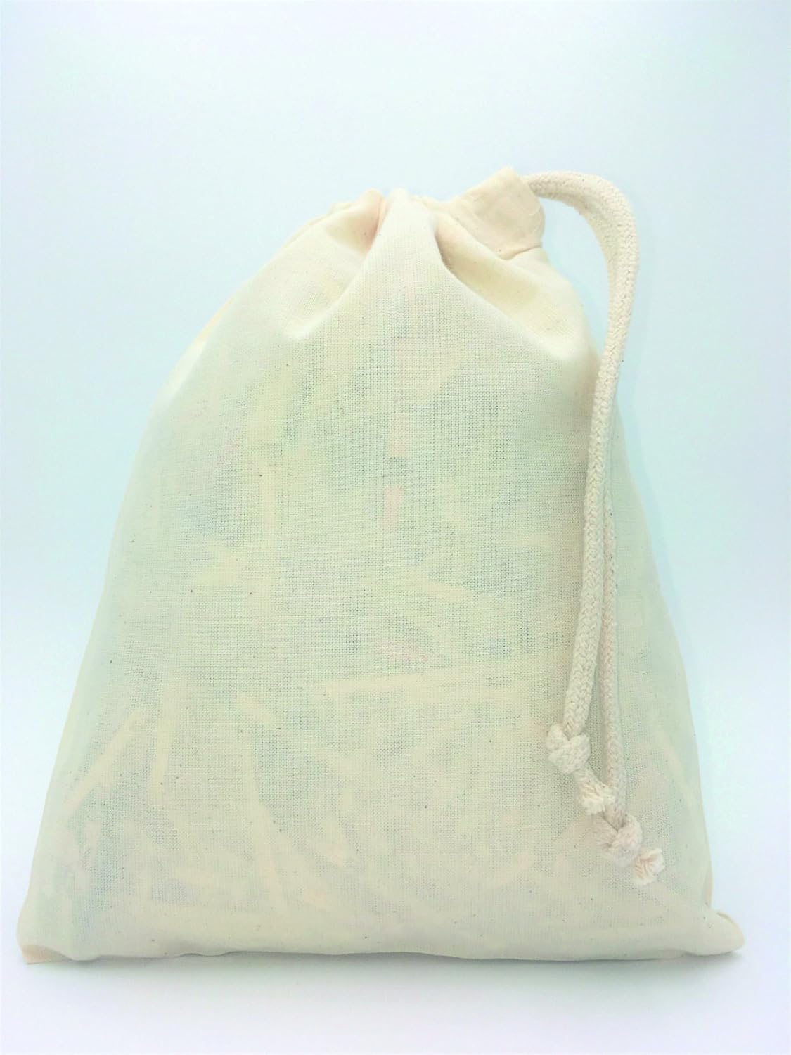 Natural Coloured Cotton Drawstring Bags in a choice of size (S 25cm x