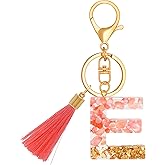 TTYY Initial Letter Keychain for Women Birthday Gift,Backpack,Purses,and Phone Cases