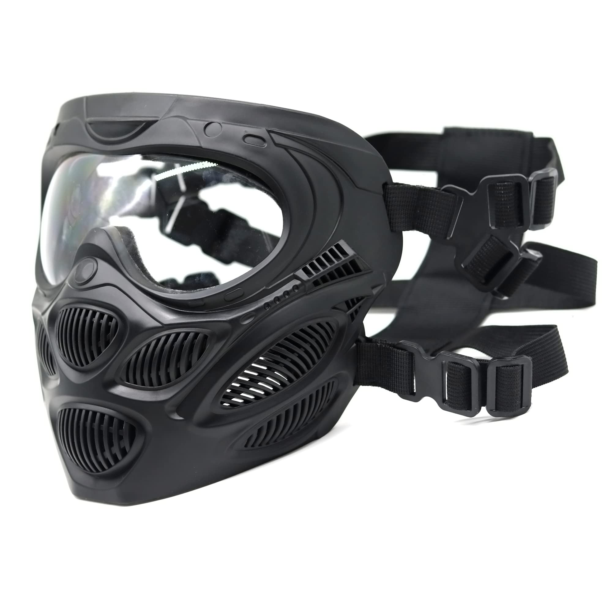 Tactical Full Face Mask Paintball Mask Full Face Protective Masks for CS Game Halloween Cosplay Movie Props Gear